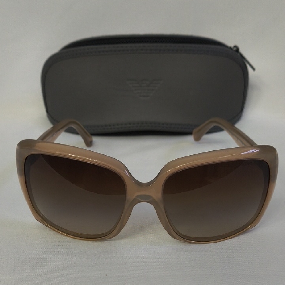 Emporio Armani Transparent Brown Sunglasses - Excellent Condition/ Model EA4008